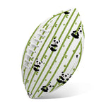 Cute Panda And Bamboo Pattern Print Rugby Ball
