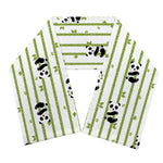 Cute Panda And Bamboo Pattern Print Scarf
