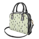 Cute Panda And Bamboo Pattern Print Shoulder Handbag