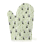 Cute Panda And Bamboo Pattern Print Single Oven Mitt