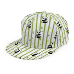 Cute Panda And Bamboo Pattern Print Snapback Cap