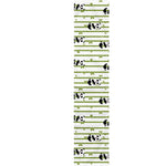 Cute Panda And Bamboo Pattern Print Table Runner