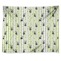 Cute Panda And Bamboo Pattern Print Tapestry