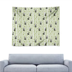 Cute Panda And Bamboo Pattern Print Tapestry