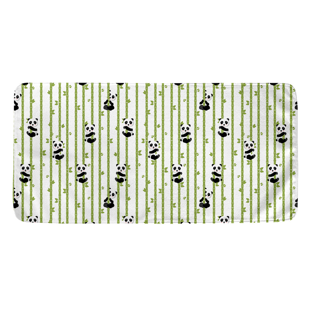 Cute Panda And Bamboo Pattern Print Towel