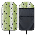 Cute Panda And Bamboo Pattern Print Waterproof Car Seat Cover