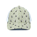 Cute Panda And Bamboo Pattern Print White Mesh Trucker Hat
