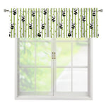 Cute Panda And Bamboo Pattern Print Window Valance