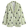 Cute Panda And Bamboo Pattern Print Women's Blazer