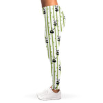 Cute Panda And Bamboo Pattern Print Women's Leggings