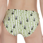 Cute Panda And Bamboo Pattern Print Women's Panties