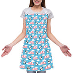 Cute Panda And Parachute Pattern Print Adjustable Apron