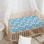 Cute Panda And Parachute Pattern Print Baby Crib Sheet