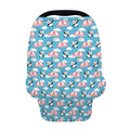 Cute Panda And Parachute Pattern Print Baby Seat Cover