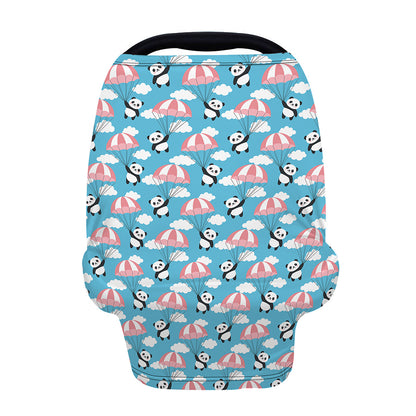 Cute Panda And Parachute Pattern Print Baby Seat Cover