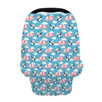 Cute Panda And Parachute Pattern Print Baby Seat Cover