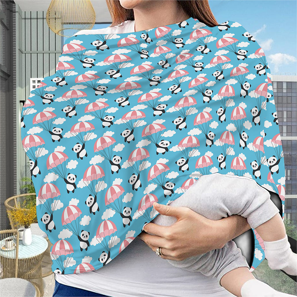 Cute Panda And Parachute Pattern Print Baby Seat Cover