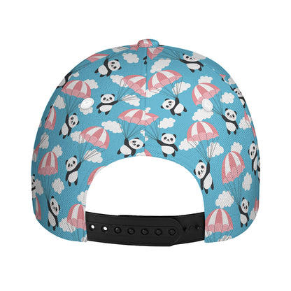 Cute Panda And Parachute Pattern Print Baseball Cap