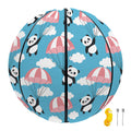 Cute Panda And Parachute Pattern Print Basketball