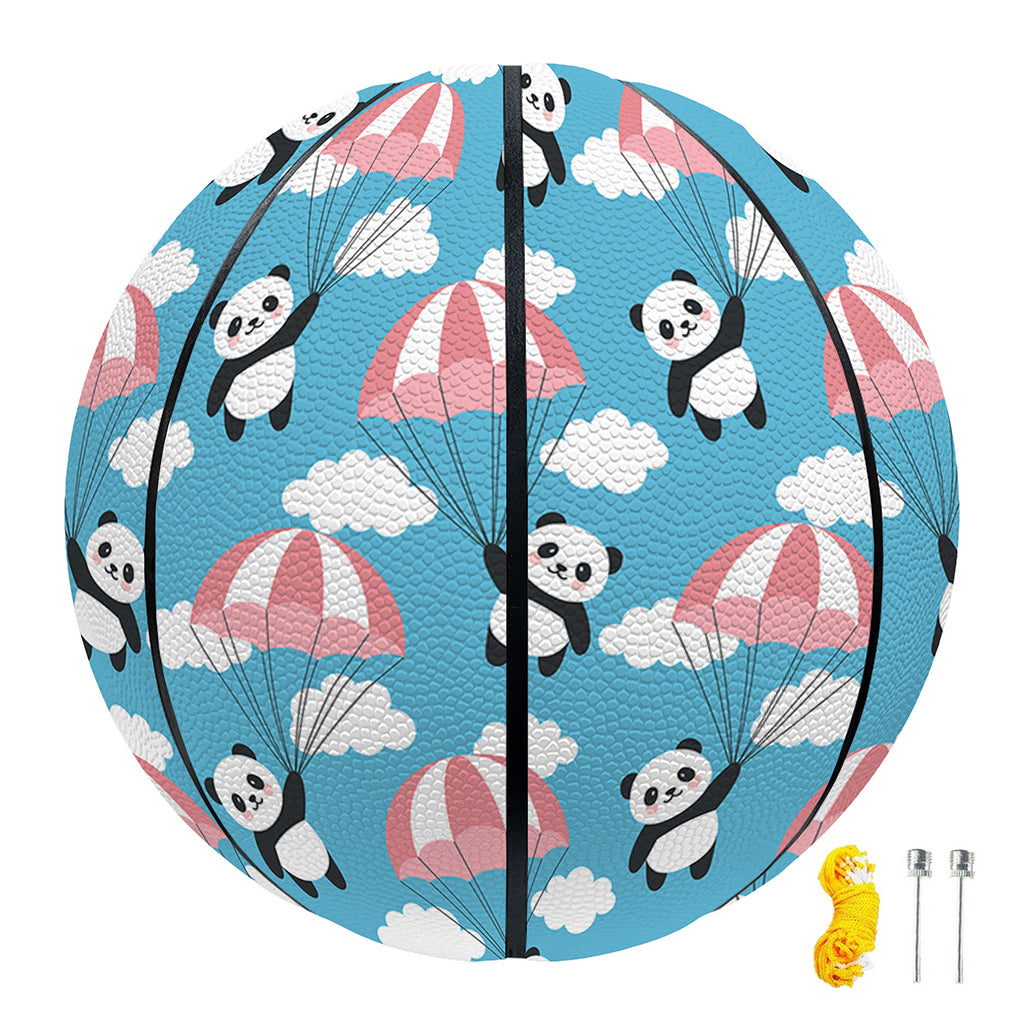 Cute Panda And Parachute Pattern Print Basketball