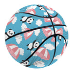 Cute Panda And Parachute Pattern Print Basketball