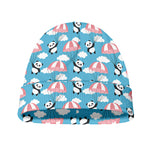 Cute Panda And Parachute Pattern Print Beanie