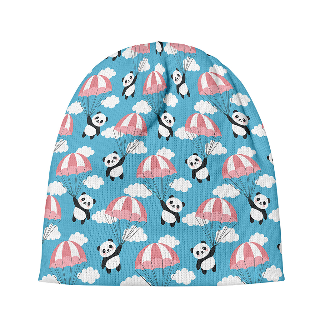 Cute Panda And Parachute Pattern Print Beanie