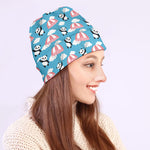 Cute Panda And Parachute Pattern Print Beanie