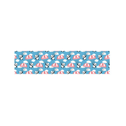 Cute Panda And Parachute Pattern Print Bed Runner