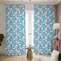 Cute Panda And Parachute Pattern Print Dimout Pencil Pleat Curtains