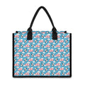 Cute Panda And Parachute Pattern Print Canvas Tote Bag