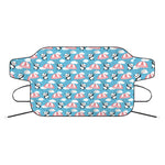 Cute Panda And Parachute Pattern Print Car Windshield Snow Cover