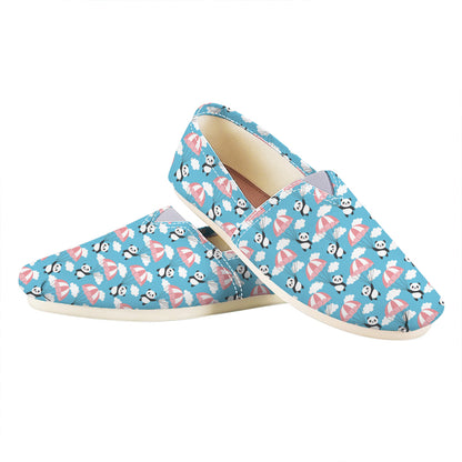 Cute Panda And Parachute Pattern Print Casual Shoes