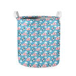 Cute Panda And Parachute Pattern Print Collapsible Laundry Basket