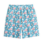 Cute Panda And Parachute Pattern Print Cotton Shorts