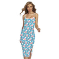 Cute Panda And Parachute Pattern Print Cross Back Cami Dress