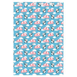Cute Panda And Parachute Pattern Print Curtain