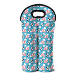 Cute Panda And Parachute Pattern Print Double Neoprene Wine Tote