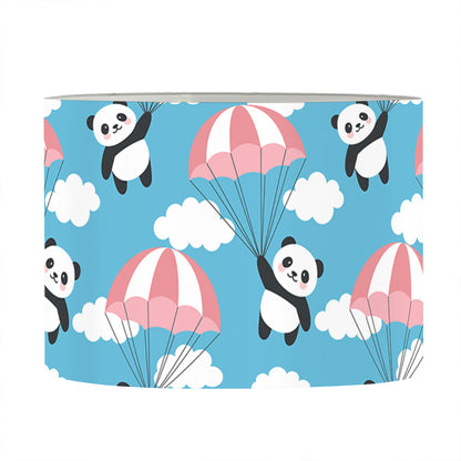 Cute Panda And Parachute Pattern Print Drum Lamp Shade