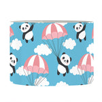 Cute Panda And Parachute Pattern Print Drum Lamp Shade