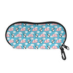 Cute Panda And Parachute Pattern Print Glasses Case