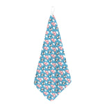 Cute Panda And Parachute Pattern Print Hand Towel