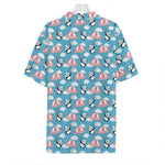 Cute Panda And Parachute Pattern Print Hawaiian Shirt