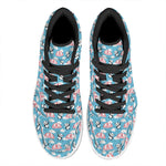 Cute Panda And Parachute Pattern Print High Top Leather Sneakers