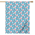 Cute Panda And Parachute Pattern Print House Flag
