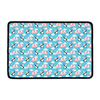 Cute Panda And Parachute Pattern Print Kitchen Mat
