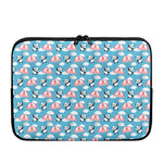 Cute Panda And Parachute Pattern Print Laptop Sleeve