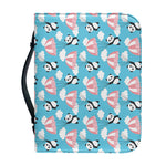 Cute Panda And Parachute Pattern Print Leather Bible Cover