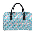 Cute Panda And Parachute Pattern Print Leather Duffel Bag