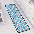 Cute Panda And Parachute Pattern Print Long Kitchen Mat